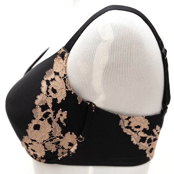 Wacoal Black Lace Opulence Contour Bra 853112 Size 32DD - Picture 3 of 10